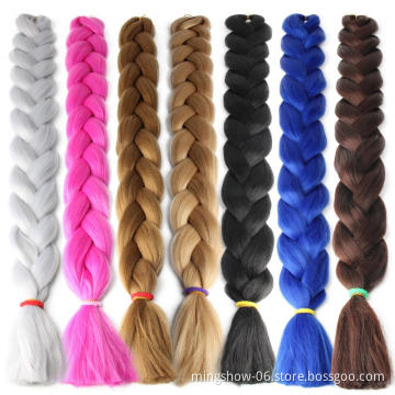 165g 82" New ombre synthetic braid jumbo hair bulk for braids